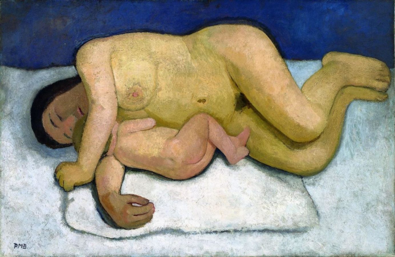 Reclining Mother and Child