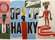Jean-Michel Basquiat, Andy Warhol, OP OP, 1984-1985 Acrylic and oilstick on canvas, 287 × 417 cm