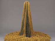 Claire Zeisler. Free Standing Yellow, 1968. Gift of David Lawrence Fagen, Richard Rees Fagen, and Edward A. Fagen in memory of Mildred and Abel Fagen.