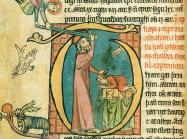 Abraham's Sacrifice depicted in a 14th century manuscript from the Collection Árni Magnússon Institute
