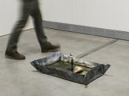 Marisa Merz, Fontana (Fountain), 2007. Lead, motor, stone, water and copper wire, 7 1/16 × 31 1/2 × 21 5/8 inches. Courtesy the Collection of Leo Katz.