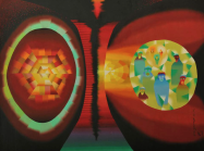 André Cadere (Romania), Untitled, 1967. Oil on canvas. 65 x 81 cm (25.59 x 31.88 in).