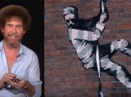 Banksy Instagram Still - Bob Ross YouTube Still