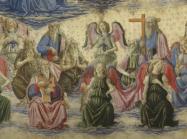 Detail of angel painting, group of angels