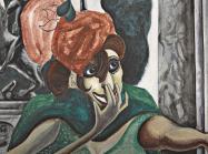 detail of woman pointing british modernism