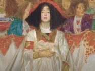 detail pre-raphaelite painting