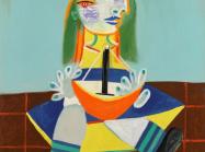 Pablo Picasso, Fillette au bateau (Maya), 1938, oil on canvas, Courtesy Sotheby’s