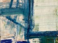 Epistrophy, 2018  oil on linen  50 x 30 inches by Louise Fishman