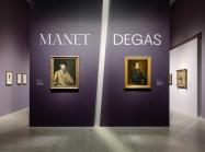 Installation view of Manet/Degas