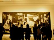 Installation view of Pablo Picasso's Guernica. Via Wikimedia Commons