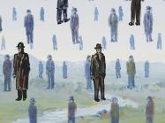 René Magritte, Golconda, 1953.