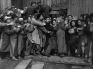 Gold Rush. At the end of the day, scrambles in front of a bank to buy gold. The last days of Kuomintang, Shanghai, 23 December 1948.