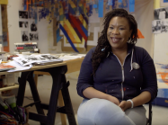 Tomashi Jackson in her studio