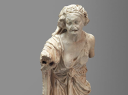 Statue of the so-called “Old Market Woman.” Roman copy of a Greek Hellenistic original, ca. 14-68 CE.