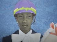 Sherald portrait detail on face