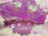 abstract painting with large purple splash