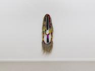 Tanya Aguiñiga, Extraño 15, 2021. Ice-dyed cotton rope, synthetic hair, flax.