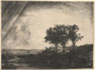 Rembrandt van Rijn (Dutch, 1606–1669), Landscape with Three Trees, 1643