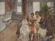 Lucian Freud, Large Interior, W11 (after Watteau), 1981-1983. Oil on canvas, 73 x 78 inches. Paul G. Allen Family Collection.