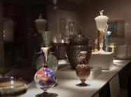 glass display at museum