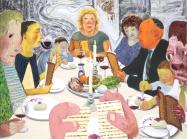 Nicole Eisenman, Seder, 2010, oil on canvas, © Nicole Eisenman, Courtesy Jewish Museum
