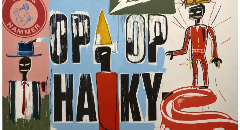 Jean-Michel Basquiat, Andy Warhol, OP OP, 1984-1985 Acrylic and oilstick on canvas, 287 × 417 cm