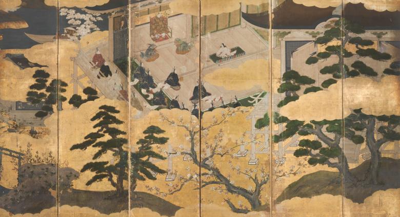 Chiyo Mitsuhisa (attr., active late 16th Century), Japan, Presentation of a Prince, Momoyama period (1573–1615).