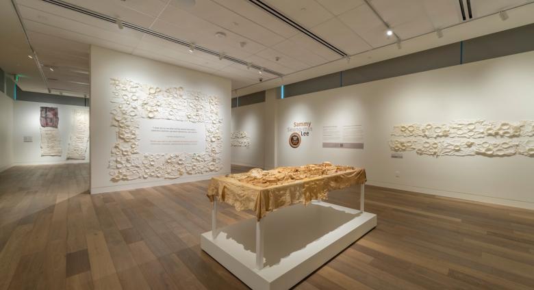 Installation view of Sammy Seung-min Lee: Taking Root, 2022. Courtesy of Denver Botanic Gardens.