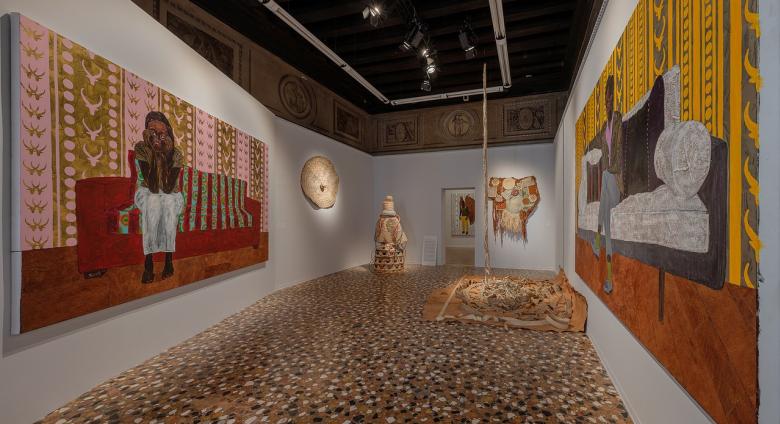 They Dream in Time, Uganda Pavilion, Venice Biennale in 2022. Images courtesy La Biennale di Venezia. Photos by Andrea Avezzù.