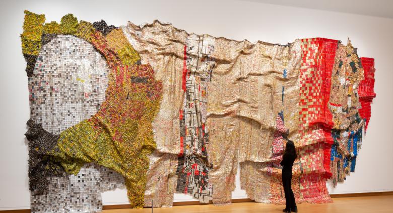 Large-scale el anatsui art work