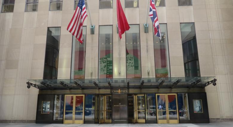Christie's, 20 Rockefeller Plaza, Manhattan, New York.