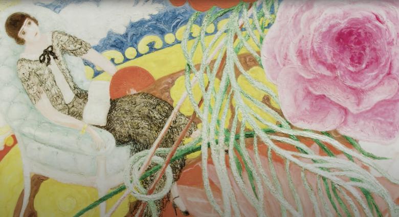 detail Florine Stettheimer’s Family Portrait, II