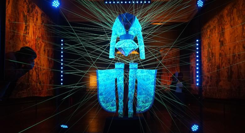  Glowing transgenic silk garment