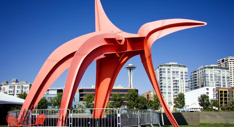 Alexander Calder, Eagle, 1971, painted steel, Olympic Sculpture Park, Seattle, WA