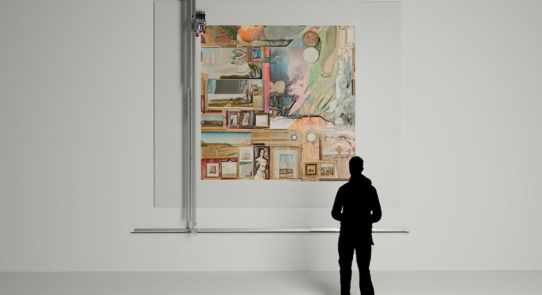 Sample Generative Artwork Shown, Alexander Reben (B. 1985) Untitled Robot Painting, Estimate: $100 – 1,728,000