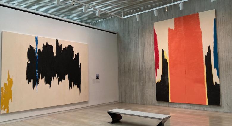 Installation view of the Clyfford Still Museum