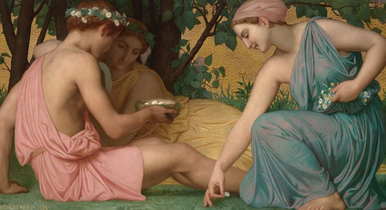 William-Adolphe Bouguereau Le Printemps, oil on canvas Estimate $250,000-350,000, Courtesy Christie’s