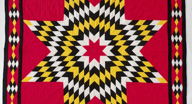 Grace Zimiga, Sundance Star, 1968-1980. Cotton, muslin, and thread, 61.1 x 88.8 in. (155.3 x 225.7 cm.), National Museum of the American Indian, Washington, D.C.