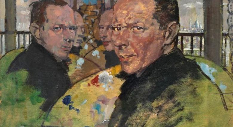 William Orpen, Self-portrait, 1924, oil on canvas, Fitzwilliam Museum