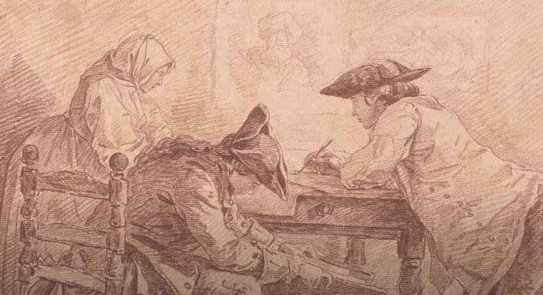 Hubert Robert Young Artists in Studio Detail