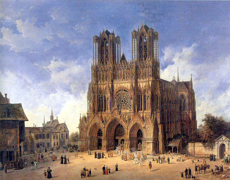 Domenico Quaglio the Younger (1787–1837), The Cathedral of Reims