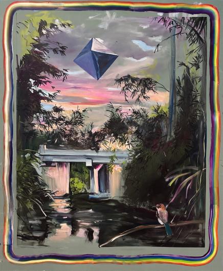 Castro, Sin título III, (Untitled III) 2023. Oil on canvas, 120 x 80 cm Courtesy MAIA Contemporary, Mexico City
