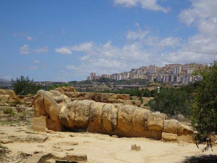 Atlas in the Valley of the Temples - Agrigento in the background. 2023.