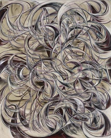 Yuan Fang, Light Touching, 2024. Acrylic on canvas, 83 x 67 in.