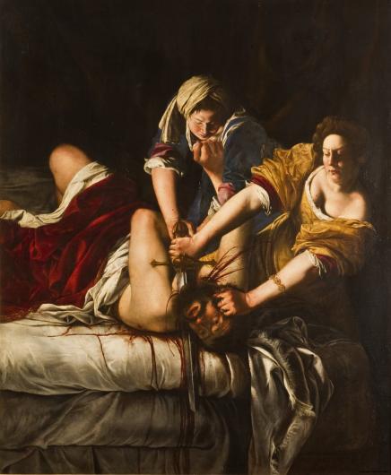 Artemisia Gentileschi, Judith Slaying Holofernes, c. 1614-1621. Uffizi, Florence.