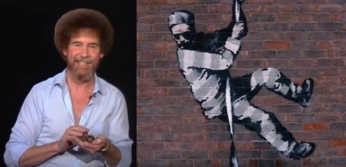 BANKSY INSTAGRAM STILL - BOB ROSS YOUTUBE STILL