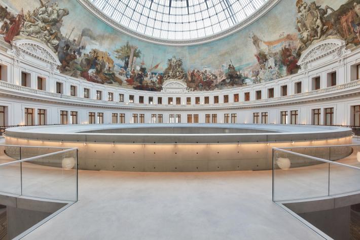 interior view of grand rotunda in Bourse de Commerce: The Pinault Collection