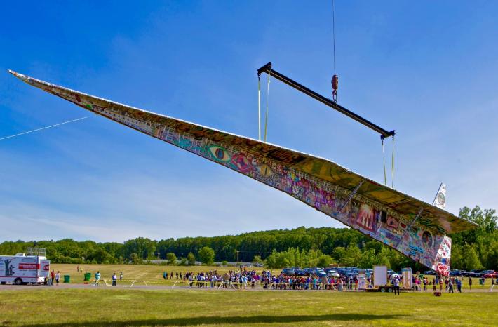 media:image:539a7b3d-3393-4d3e-a13b-5eb3527573e5 Project Soar at the Fitchburg Municipal Airport, Courtesy the Revolving Museum