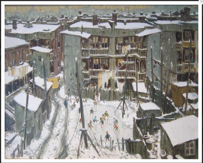 John Little, Faubourg à m'lasse, Dorion Street, 1965.