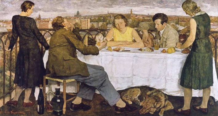 Lotte Laserstein, Evening Over Potsdam, 1930, oil on panel.